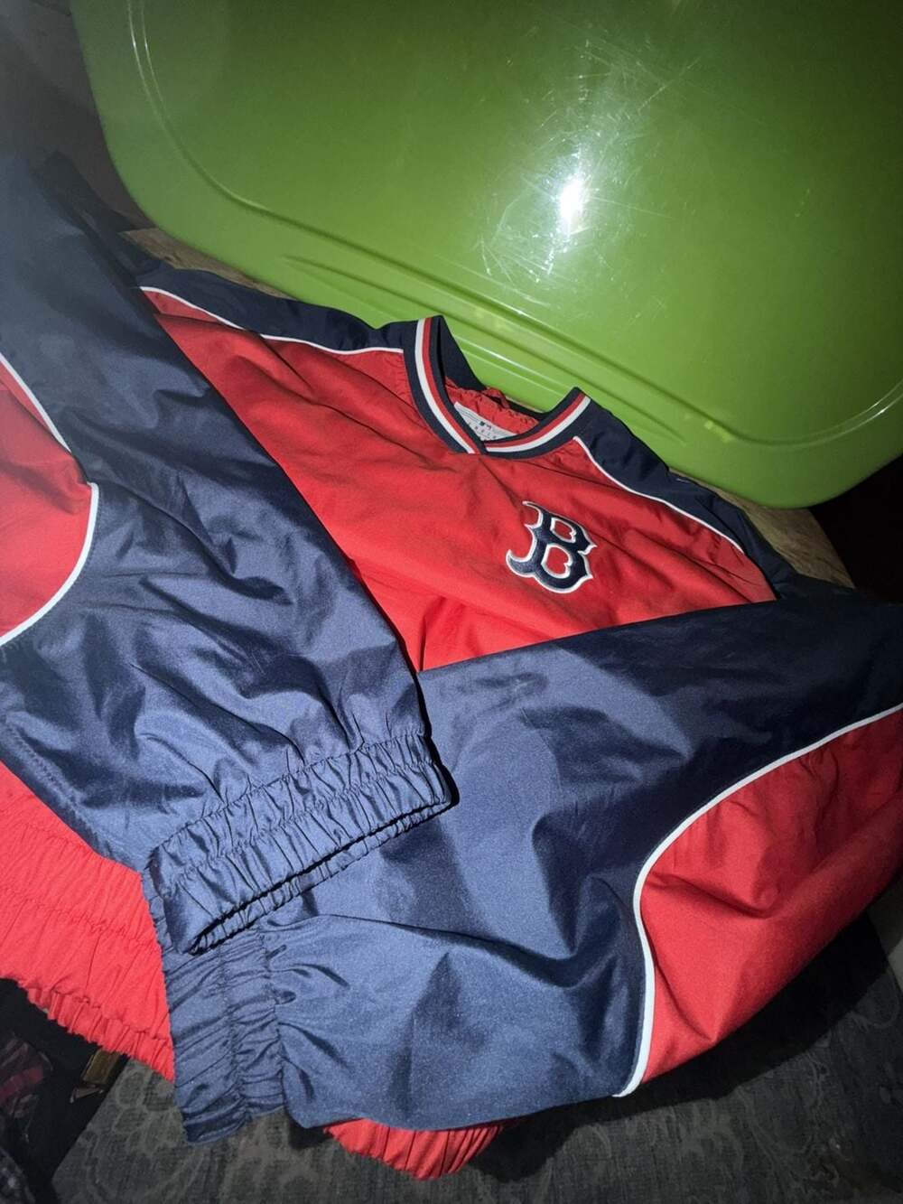 Vintage Boston Red Sox MLB Genuine Merchandise Pullover Windbreaker Jacket Size